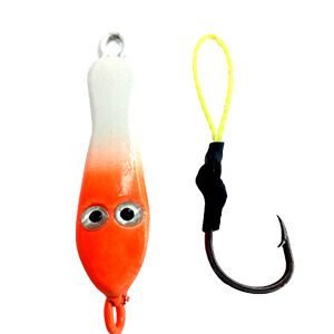 Jig Ghost Branco Cabeça Laranja