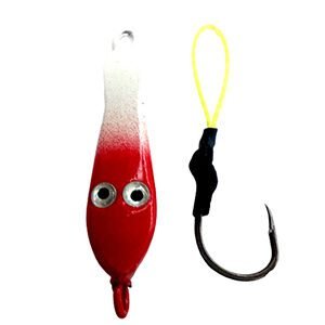 Jig Ghost Branco Cabeça Vermelho