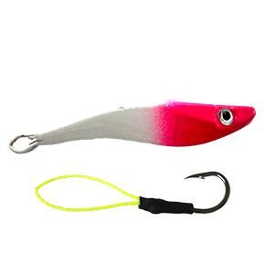 Jig Shrimp Branco Cabeça Pink
