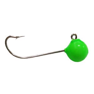 Jig Head Bola Verde Luminoso