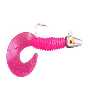 Shad Grub Cobra Pink Luminoso