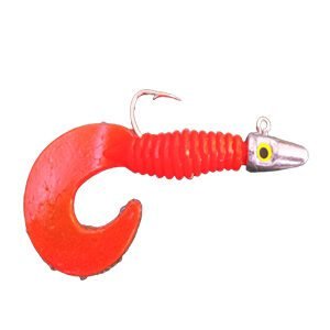 Shad Grub Cobra Vermelho Lumins
