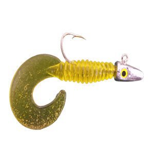 Shad Grub Cobra Limão Translúcido