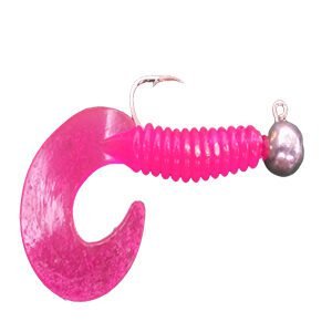 Shad Grub Rosa Pink Luminoso