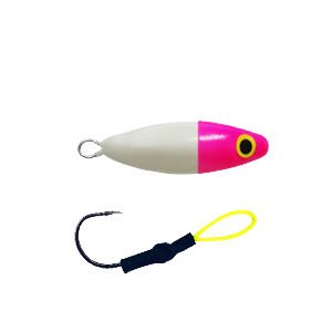 Micro Jig Slow Branco Cabeça Pink