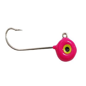 Jig Head Open Eyes Pink Luminoso