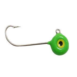 Jig Head Open Eyes Verde Luminoso