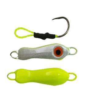 Micro Jig Ciclope Prata Fundo Limão