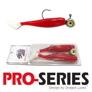 Kit Shad Tail 7cm Red White