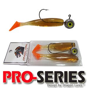 Kit Shad Tail 7cm Marrom Laranja