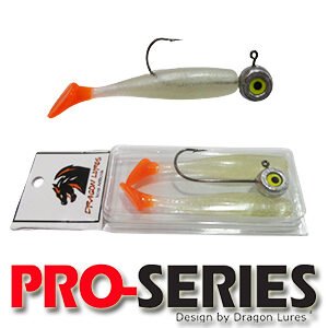 Kit Shad Tail 7cm Branco Laranja