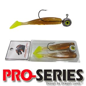 Kit Shad Tail 7cm Marrom Limão