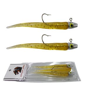 Kit Shad Snake Laranja Gliter