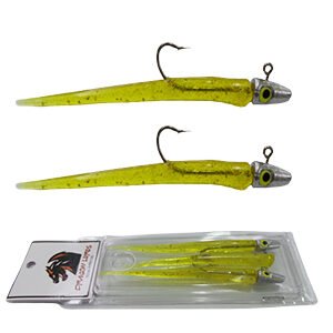 Kit Shad Snake Limão Gliter