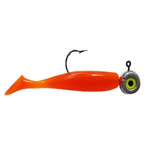 Shad Tail 7 cm Laranja Luminoso Jig