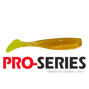 Shad Tail 7 cm Laranja Gliter Limão