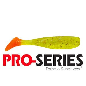Shad Tail 7 cm Limão Gliter Laranja