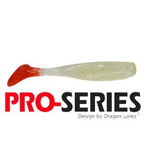 Shad Tail 7 cm Transp Vermelho