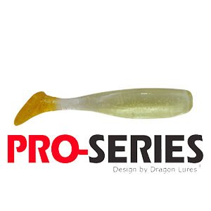 Shad Tail 7 cm Transparente Laranja