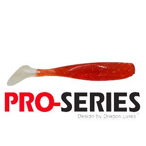 Shad Tail 7 cm Vermelho Branco