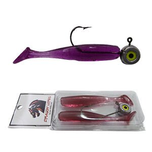 Kit Shad Tail 7.5 cm Roxo