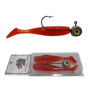 Kit Shad Tail 7.5 cm Vermelho