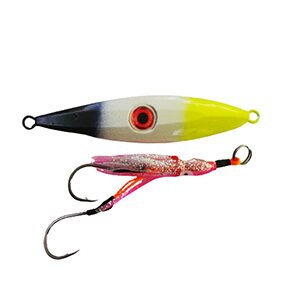 Jig Slow Fall Branco Limão Preto