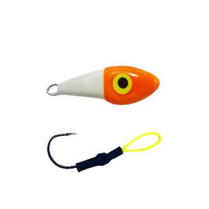 Micro Jig Torpedo Branco Laranja