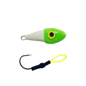 Micro Jig Torpedo Branco Verde